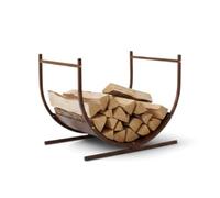 Nicoman Firewood Log Holder Rack, Curved Metal Log Basket for Fireplace & Wood Stove Storage