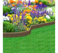 Nicoman Flexible Brick Effect Garden Edging Border 1.2m Nicoman Brown 1 Pack