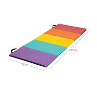 Nicoman Folding Gymnastic Yoga Mat - Rainbow
