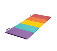 Nicoman Folding Yoga Mat Gymnastic Mat Padded Exercise Fitness Mat - Rainbow