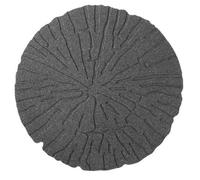 Nicoman Garden Stepping Stone Grey Log Effect Eco Friendly Recycled Rubber - Pack Of 4