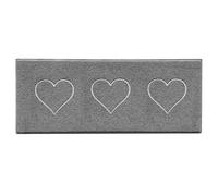 Nicoman PVC Spaghetti Heart Embossed Hallway Kitchen Entrance Runner Rug 150cm x 60cm in Grey | Size: 60 cm x 150 cm Nicoman Grey 60 cm x 150 cm