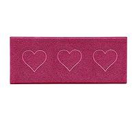 Nicoman PVC Spaghetti Heart Embossed Hallway Kitchen Entrance Runner Rug 150cm x 60cm in Pink | Size: 60 cm x 150 cm Nicoman Pink 60 cm x 150 cm
