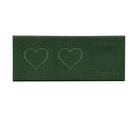 Nicoman Heart Shape Embossed Entrance Door Mat Non Slip Dirt Trapper PVC Spaghetti Mat with Rubber Base, Jet Washable Quick Drying Doormat Watertight Indoor or Outdoor - (Runner, Green, 150 x 60cm)