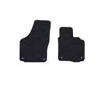 Nicoman Hex Fully Tailored Car Mats Fit (2004-2013 Octavia 1Z) (Front Set 2-Piece,Black)