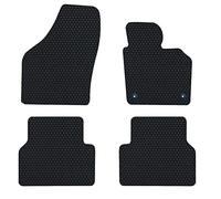 Nicoman Hex Fully Tailored Car Mats Fit (2007-2016 Tiguan MK1) (Full Set 4-Piece,Black)