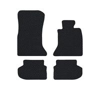 Nicoman Hex Fully Tailored Car Mats Fit (2014-2017 5 Series F10/F11 Post-Facelift Sal/Est) (Full Set 4-Piece,Black)