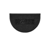 Nicoman Home Paw Embossed Halfmoon Spaghetti Indoor/Outdoor Doormat - Black - Yes (Suitable for Indoor)