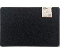 Nicoman Large Outdoor Entrance Jet-Washable PVC Coil Rubber Back Doormat(60x90cm,Black)