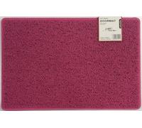 Nicoman Large Outdoor Entrance Jet-Washable PVC Coil Rubber Back Doormat(60x90cm,Pink)