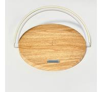 Nicoman LED Arch Desk Lamp with Wireless Charger - Wood