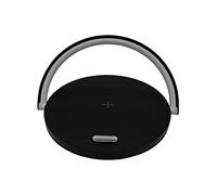 Nicoman LED Desk Lamp with Wireless Phone Charger & USB Port Charging, Touch Control, Dimmable Lamp for Kids, Adults Reading Study Desk Light |Office School Bedroom Decoration| (Wood)