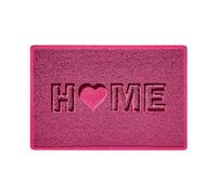 Nicoman LOVE at HOME Doormat 60x40cm - Compassion Pink|Heavy Duty Non-Slip|Indoor/Outdoor|Entrance Barrier Dirt-Trapper Floor Mat|Home Patio Garden Conservatory Door Mat|Home Heart