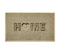 Nicoman LOVE at HOME Doormat 75x44cm - Honesty Beige｜Heavy Duty Non-Slip｜Indoor/Outdoor｜Entrance Barrier Dirt-Trapper Floor Mat｜Home Patio Garden Conservatory Door Mat｜Home Heart