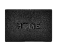 Nicoman LOVE at HOME Doormat 90x60cm -Elegant Black｜Heavy Duty Non-Slip｜Indoor/Outdoor｜Entrance Barrier Dirt-Trapper Floor Mat｜Home Patio Garden Conservatory Door Mat｜Home Heart