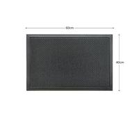 Nicoman Meshmat Heavy Duty Dark Grey Entrance Doormat 60Cm X 40Cm