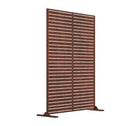 Nicoman Metal Outdoor Privacy Screen with Stand - Metal Slats in Metallics Nicoman Metallics