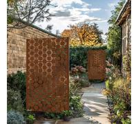 Nicoman Metal Outdoor Privacy Screen with Stand 120cm x 180cm in Metallics | Size: 120 cm x 180 cm Nicoman Metallics 120 cm x 180 cm