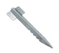 Nicoman Straight Galvanised Steel Railway Sleeper Brackets - Pack Of 10