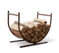 Nicoman Metal Rusted U Shape Log Storage Firewood Log Holder