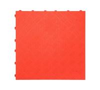 Nicoman Modular Interlocking Solid Floor Tiles - Red