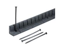 Nicoman Mower Edge Garden Border 1.2m - Lawnmower Friendly - Grey - Pack of 20