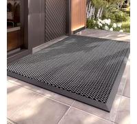 Nicoman - Non-Slip Outdoor Doormat 60 x 40 cm Dark Grey
