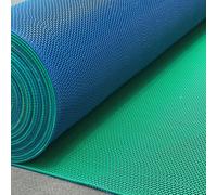 Nicoman Non Slip PVC Drainage Mat Dual Colour Blue/Green 1.2m Wide