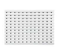 Nicoman Non-Slip PVC Duckboard Shower Mat - 61cm x 43cm - White