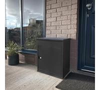 Nicoman Outdoor Metal Parcel Box - Black