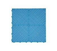 Nicoman Pack of 10 Modular Vented Garage Tiles - Light Blue