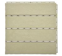 Nicoman Pack Of 12 Interlocking 30X30Cm Pvc Decking Tiles In Beige