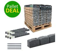 Nicoman Pallet Offer - Roman Stone Garden Borders - Grey - 60pcs - Half Pallet