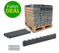 Nicoman Pallet Offer - Scallop Garden Borders - Grey - 120pcs - Full Pallet
