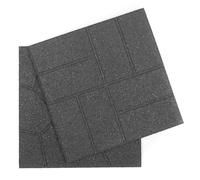 Nicoman PAVER Garden Reversible Stepping Stones Decking Paver, 40.5 x 40.5 cm, Dual Pattern Design (Grey, Pack of 4)