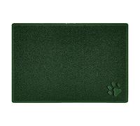 Nicoman Pet Mini Paw Feeding Mat, Non-Slip Machine Washable Floor Mat for Dogs and Cats, Multiple Colours Available (Large (90x60cm), Green)