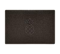 Nicoman Pineapple Embossed Shape Door Mat Dirt-Trapper Jet-Washable Doormat-(Use Outdoor ONLY)- (90x60cm/3x2ft, Large) Brown