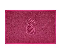 Nicoman Pineapple Embossed Shape Door Mat Dirt-Trapper Washable Barrier Doormat-(Use Indoor or Sheltered Outdoor)-(90x60cm/3x2ft,Large) Pink