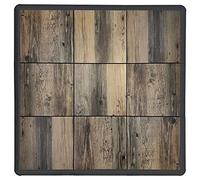 Nicoman Portable Dance Floor Tiles|Tap Dancing, Jazz, Ballet, Irish Dance|Easy to Assemble|9 Tiles (36″x36″) - Oak Wood effect