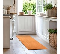 Nicoman PVC Coir Non-Slip Runner Rug For Hallway, Kitchen & Entrance Areas in Brown | Size: 70 cm x 200 cm Nicoman Brown 70 cm x 200 cm