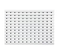 Nicoman PVC Duckboard Anti Slip Shower Mat Bath Mat 61cm x 43cm in White | Size: 61 cm x 43 cm Nicoman White 61 cm x 43 cm