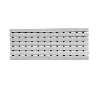 Nicoman Narrow Outdoor Mat Drainage Matt Slatted Duckboard Step Door mat, 61cm x 25cm, Grey