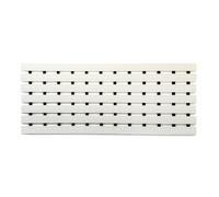 Nicoman PVC Duckboard Anti Slip Shower Mat Bath Mat 61cm x 25cm in White | Size: 61 cm x 25 cm Nicoman White 61 cm x 25 cm