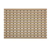 Nicoman Pvc Duckboard For Bathroom Shower Anti Slip Mat 61Cm X 43Cm Beige