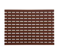 Nicoman Pvc Duckboard For Bathroom Shower Anti Slip Mat 61Cm X 43Cm Brown