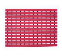Nicoman Shower Drying Mat Non-Slip Bath Drainage Matt Slatted Duckboard Design| RED - (61x43cm / 24x17 inches)