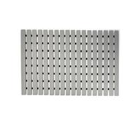 Nicoman Pvc Duckboard For Bathroom Shower Anti Slip Mat Vertical Slats 43Cm X 64Cm Grey