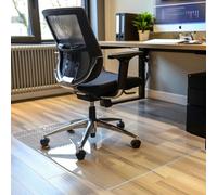 Nicoman Pvc Transparent Floor Protector Low Pile Chair Mat Non- Slip For Hard Floors - 114Cm X 120Cm