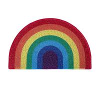 Nicoman Rainbow Doormat Housewarming Novelty Gift Present Dirt-Trapper Indoor Outdoot Non Slip Barrier Door Mats 70 x 44cm
