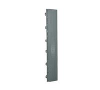Nicoman Ramped Edges for Modular Interlocking Ribbed Floor Tiles - Female Fitting - Grey